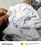 啄木鸟【2件装】短袖T恤男夏季冰丝凉感潮流半袖青年宽松休闲五分上衣 小沙滩白色+小月亮黑色 (2件装） 4XL (建议体重170-190斤左右） 实拍图