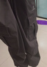 骆驼（CAMEL）直筒梭织工装长裤女防泼水百搭伞兵裤 C24CA6L6619 幻影黑 M 实拍图