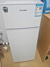 HYUNDAI（韩国现代）小冰箱迷你小型家用冷藏冷冻宿舍出租房办公室双开门二门电冰箱节能省电 100L白【一级能效+租房必备】 实拍图