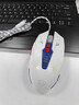 英菲克（INPHIC）W9P有线游戏鼠标 有声版 电竞 七彩呼吸灯效 人体工学 绝地求生CF吃鸡LOL 机甲白 实拍图