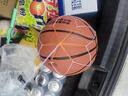 361°篮球儿童中小学生训练室内外耐磨5号橡胶玩具篮球赠打气筒 棕色 实拍图