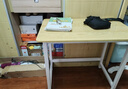 舒客艺家 电脑桌台式小户型小桌子家用学习桌写字办公书桌电竞长条桌子 木纹白架单桌80*50*74 加固电脑桌 实拍图