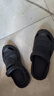 稻草人洞洞鞋男士钓鱼凉鞋工装户外穿运动大码防滑涉水沙滩拖鞋黑 46-47 实拍图