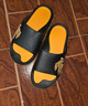 回力运动拖鞋男浴室内户外不易滑厚底凉拖鞋HL39391黑黄色39-40码 实拍图