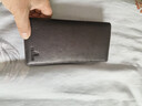 稻草人男士钱包头层牛皮真皮钱包大容量两折长款钱包时尚票夹生日礼物 实拍图