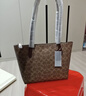 蔻驰（COACH）【品牌直供】女士FIONA24手提单肩托特包棕褐色CBT18礼物 实拍图