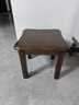艺柳园实木凳子小凳子软包板凳矮凳木凳沙发凳小方凳换鞋凳小圆凳家用 胡桃色圆弧凳子【橡胶木】 实拍图