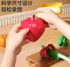 欣格儿童过家家切蔬菜水果玩具切切乐可咬仿真苹果收纳桶25件生日礼物 实拍图