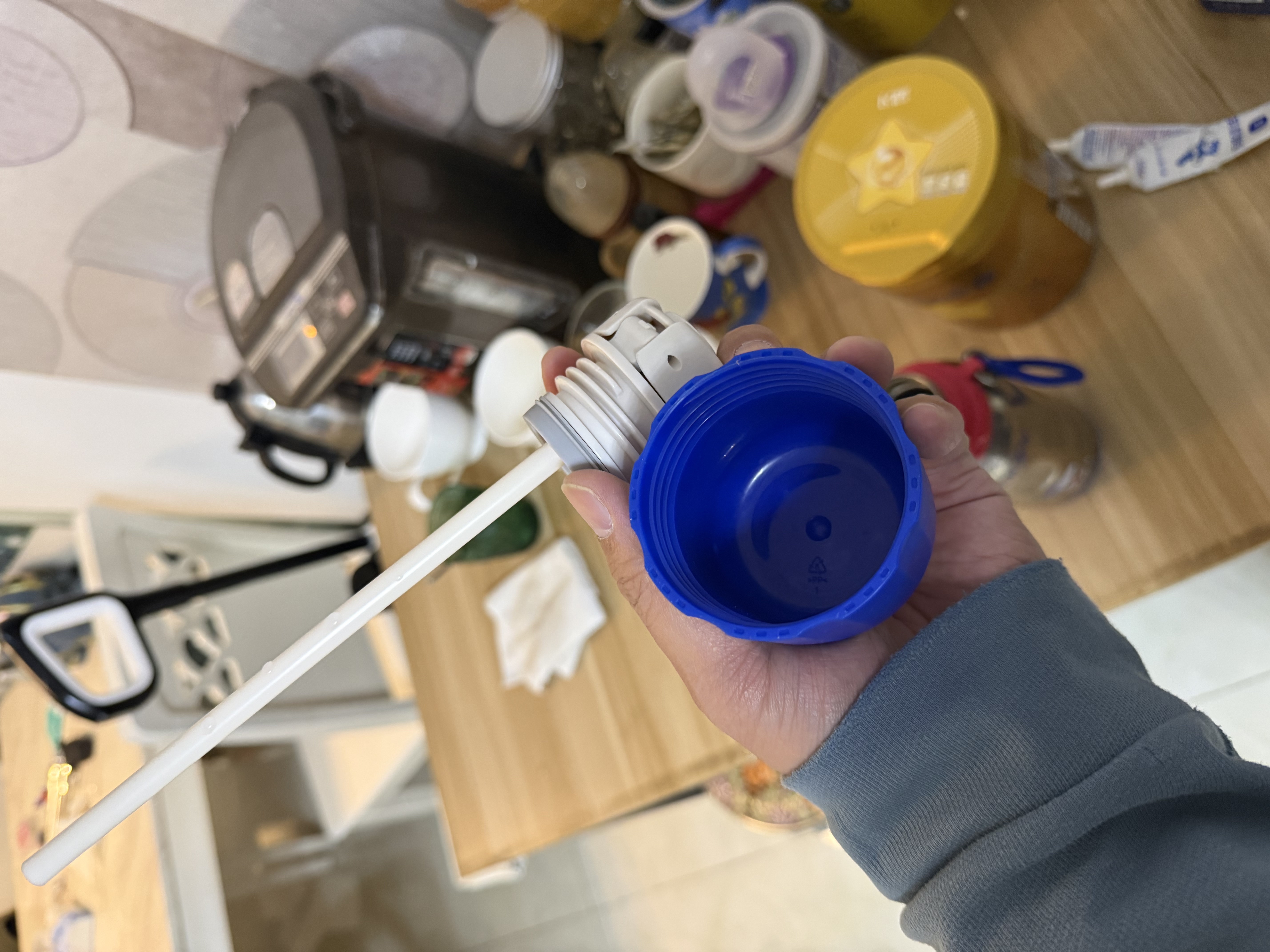 史努比保温杯纯钛大容量男女小学生上学专用耐摔便携吸管儿童水杯 实拍图
