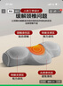 可韵（CORY）颈椎枕头反弓变直修护睡眠专用深度睡觉记忆棉枕芯圆柱枕 低枕灰 实拍图