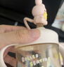 科巢儿童牛奶杯1-3-6岁以上喝奶瓶PPSU刻度直饮吸管水杯宝宝学饮 平克爱心兔-260ml（满口330ml） 【直饮口】 实拍图