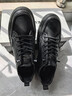 百丽男鞋牛皮小白鞋夏季厚底一脚蹬休闲板鞋A2009 黑色-内增高6cm 42 实拍图