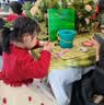 ASK JUNIOR【新年装】女童连衣裙25冬季新品保暖毛衣时尚拼接网纱连衣裙小童 实拍图