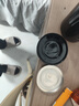 恩尔美（nRMEi）水杯男士大容量茶杯便携车载办公防摔耐高温茶水分离泡茶玻璃杯子 商务黑1000ml【茶水分离+提绳】 实拍图