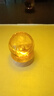 缤越黄水晶球摆件黄色水晶人造水晶球玻璃球客厅玄关书桌装饰 黄色8cm 实拍图