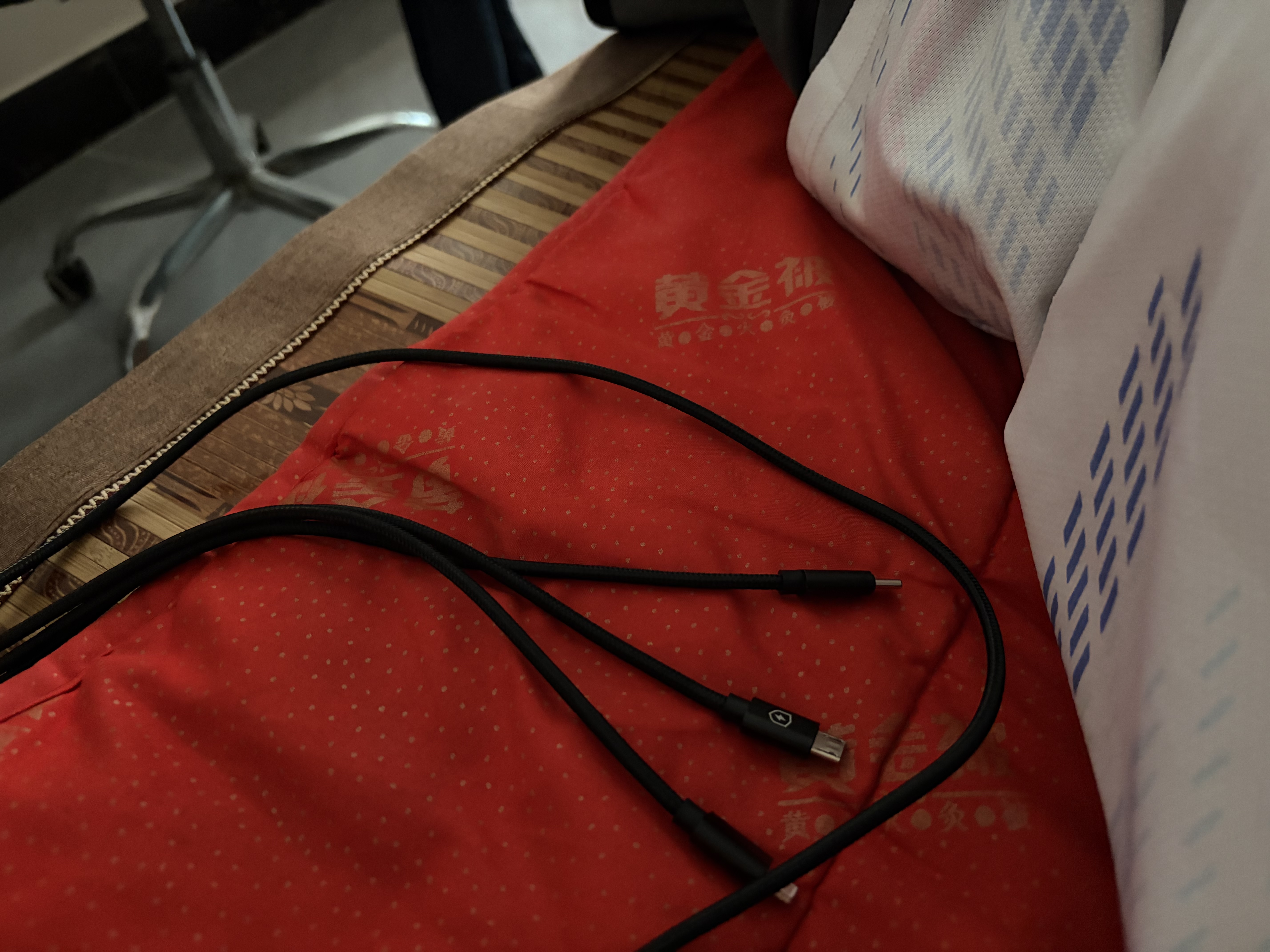 能适三合一数据线100W/66W超级快充一拖三充电线器6A三头适用苹果Type-c华为小米安卓手机多头usb车载 【快充套装】曜石黑100W三合一+快充头 1.5m 实拍图