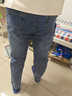 真维斯（Jeanswest）莱赛尔天丝牛仔裤男夏季2026新款潮牌直筒品牌专版休闲长裤子男 0882蓝色 【天丝薄款】 32 建议体重130-140斤 实拍图