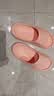 京东京造【泡泡云】踩屎感厚底轻盈防滑外穿拖鞋凉拖女士 浅粉35-36 实拍图