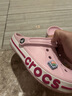 卡骆驰（CROCS）贝雅卡骆班洞洞鞋轻便耐磨一脚蹬休闲鞋女鞋时尚沙滩鞋|205089 芭蕾粉/糖果粉-6TG 37 /38(230mm) 实拍图