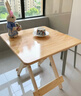 小匠材折叠桌家用实木餐桌小户型折叠饭桌餐厅吃饭桌子出租房桌子70*74 实拍图