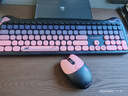 联想生态品牌异能者无线键鼠套装 轻音键盘鼠标长续航台式/小新适用 可爱女生礼物键盘鼠标黑莓粉KN520 实拍图