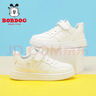 巴布豆（BOBDOG）男童鞋软底透气儿童运动鞋气孔低帮板鞋 101531030 白色29 实拍图