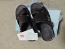 回力凉鞋男沙滩鞋防水滑耐磨踩屎感室内外两穿凉拖鞋HL0511棕色41码 实拍图