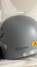 新日3C国标认证摩托电动车头盔男女四季通用骑行电瓶车半盔安全帽 火山灰【高清长镜+可拆护耳】 3C新国标A类 实拍图