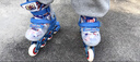 迪士尼轮滑鞋儿童男溜冰鞋专业滑冰鞋初学旱冰闪光套装 实拍图