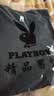 花花公子（PLAYBOY）【纯棉两件装】长袖t恤男春秋季潮流圆领宽松秋衣男士简约打底衫 卡其+深灰 【高品质两件装】 XL 建议140-150斤 实拍图