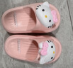 猪爸爸儿童拖鞋女童夏季2025新款室内防滑6-12岁三丽鸥宝宝亲子拖鞋粉17 实拍图