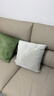 京东京造棉花糖抱枕 超柔棉棉绒沙发床头客厅办公室腰靠枕垫苔藓绿45x45cm 实拍图
