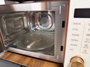 美的（Midea）小滋味微烤炸一体机家用变频台式微波炉烤箱空气炸不锈钢内胆一级能效古典风23L（F23G3） 实拍图