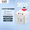 公牛（BULL）30WPD苹果快充魔方插座/插线板/插排/接线板桌面充电站 USB+3插孔 全长3米白色 GNV-UU2303B总控 实拍图