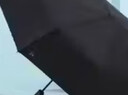 天堂伞 全自动阳伞三折 全自动折叠太阳伞遮阳伞黑胶防晒伞 黑色 实拍图