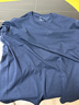 立蒙（LIMENG）男女装素色180g全棉短袖t恤圆领宽松体恤打底衫 藏青 XL 实拍图