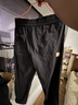 顶峰保罗（Dingfengbaoluo）纯棉休闲裤子男夏季阔腿宽松直筒工装长裤HM9901黑色XL 实拍图