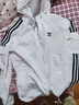 adidas经典三条纹运动连帽夹克外套男女春季阿迪达斯三叶草   亮白   XS 实拍图