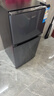 奥克斯小冰箱家用小型迷你冷藏冷冻两用出租房宿舍用节能省电寝室办公室电冰箱 【节能省电】176灰【高效保鲜 铜管速冷】56L 实拍图