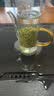 玉兰香加厚玻璃茶具泡茶壶红茶绿茶泡茶器家用办公室功夫茶具小号250ML 黄色把单壶250ML 实拍图