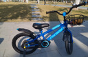 永久（FOREVER）儿童自行车童车小孩单车16寸脚踏车小学生山地车带辅助轮蓝色 实拍图
