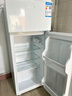 HYUNDAI（韩国现代）小冰箱迷你小型家用冷藏冷冻宿舍出租房办公室双开门二门电冰箱节能省电 100L白【一级能效+租房必备】 实拍图