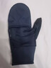 迪卡侬手套冬季男女加绒保暖骑行运动跑步可触屏全指套指 蓝L-4564020 实拍图