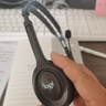罗技（Logitech）H111有线耳机耳麦 多功能头戴式立体声台式电脑耳机教育办公培训网课耳麦带线3.5mm圆孔耳机单插孔 H111单插孔 实拍图