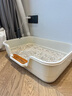 疯狂的主人猫砂盆特大号半封闭式幼猫防外溅防漏猫沙盆猫厕所猫屎盆猫咪用品 实拍图