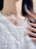 礼意久久【施华洛世奇水晶】四叶草项链女款生日礼物女士送女生送老婆闺蜜 【银白色】520送女朋友礼物母亲节礼物实用送妈妈 【镶施华洛世奇水晶】结婚纪念日礼物送老婆 实拍图