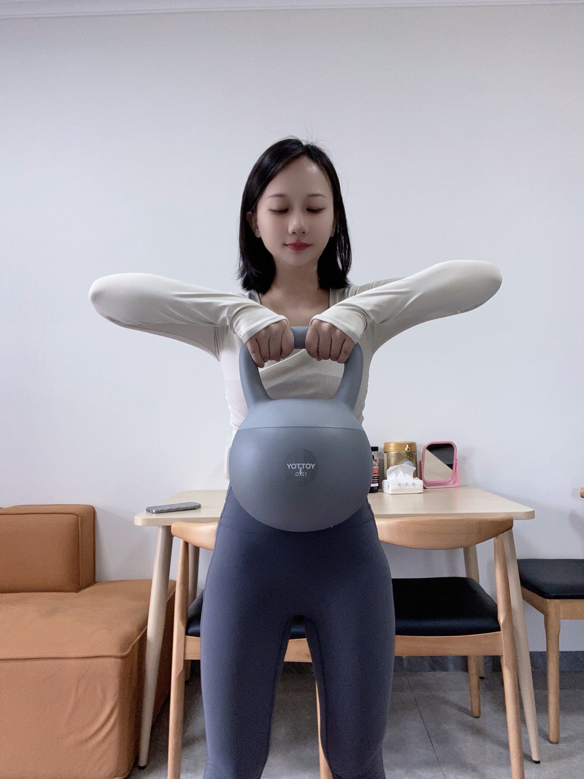 yottoy软壶铃男士健身深蹲提壶哑铃软体女士家用锻炼形体力量训练 12KG 实拍图