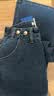 真维斯（Jeanswest）牛仔裤女夏季薄款高腰阔腿百搭显瘦直筒拖地裤子女深蓝M 实拍图