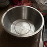美厨（MAXCOOK）304不锈钢盆筛2件套 30cm加厚大号洗菜盆 米筛味斗套装MCWA1167 实拍图