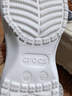 卡骆驰（CROCS）白鹿同款经典云朵洞洞鞋时尚百搭女鞋花园鞋沙滩鞋|206750 白色-100(含智必星) 36 /37(230mm) 实拍图